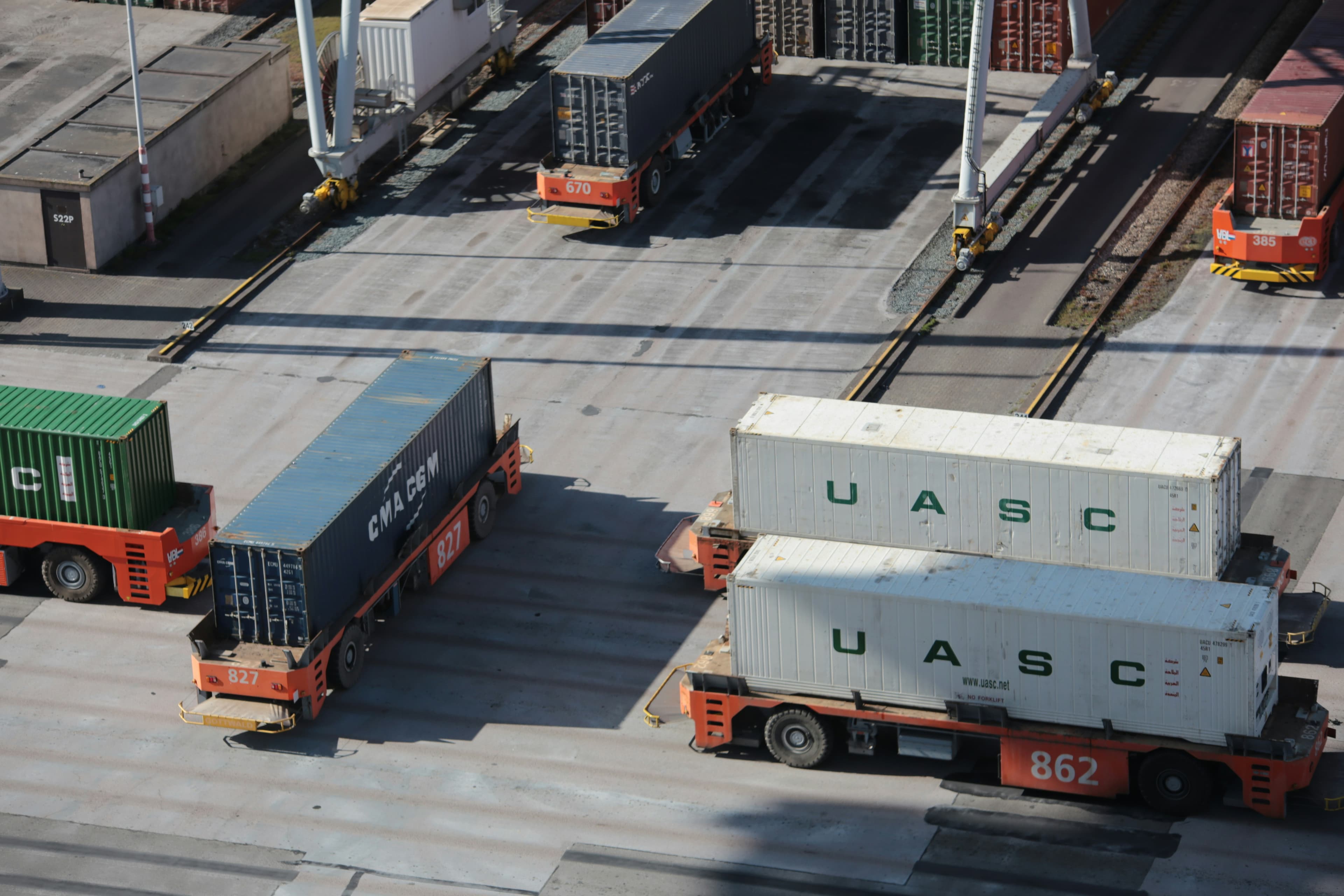 NGC Freight Lines truck on the road.